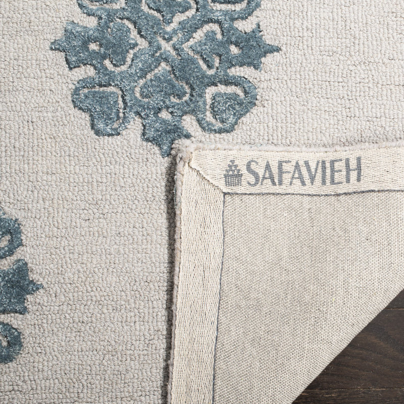 Candelo Hand Tufted Wool Floral Rug, Rectangle 2' x 3'