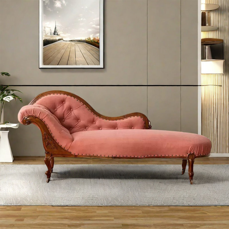 Modern light luxury solid wood birch chair, Left Hand Facing