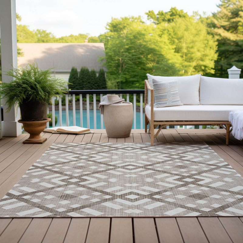 Tapis intérieur / extérieur Kinslee, Rectangulaire 8 pi x 10 pi