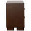 Table de chevet 2 tiroirs Polk Cappuccino