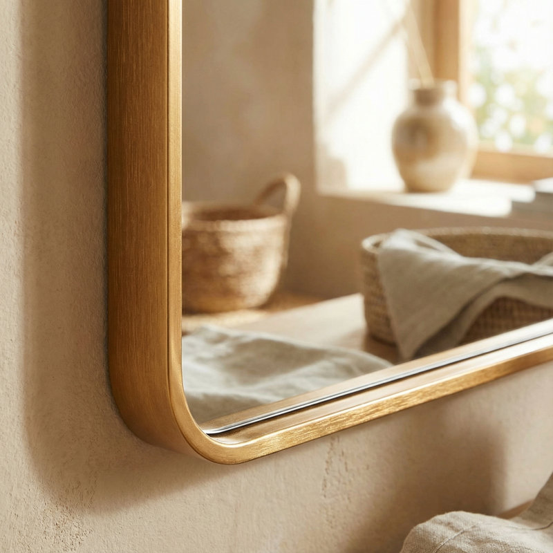 Miroir décoratif Arilynn, Doré
