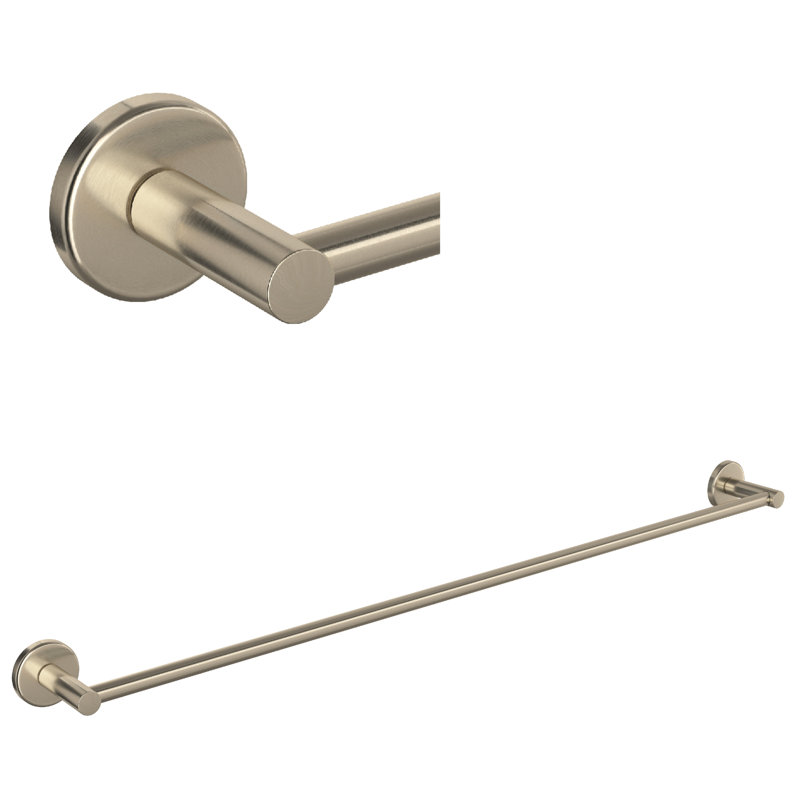 Lombardia® Towel Bar, Satin Nickel, 2" H x 32" L x 2.75" D
