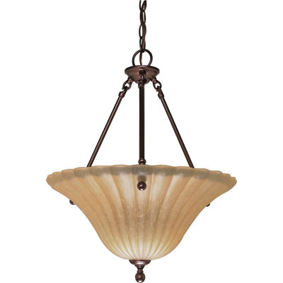 Luminaire suspendu bol simple 3 lumières Matteo