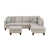 Light Grey Microfiber/Microsuede