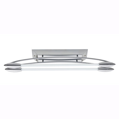 Tyner Glass and Steel LED Flush Mount