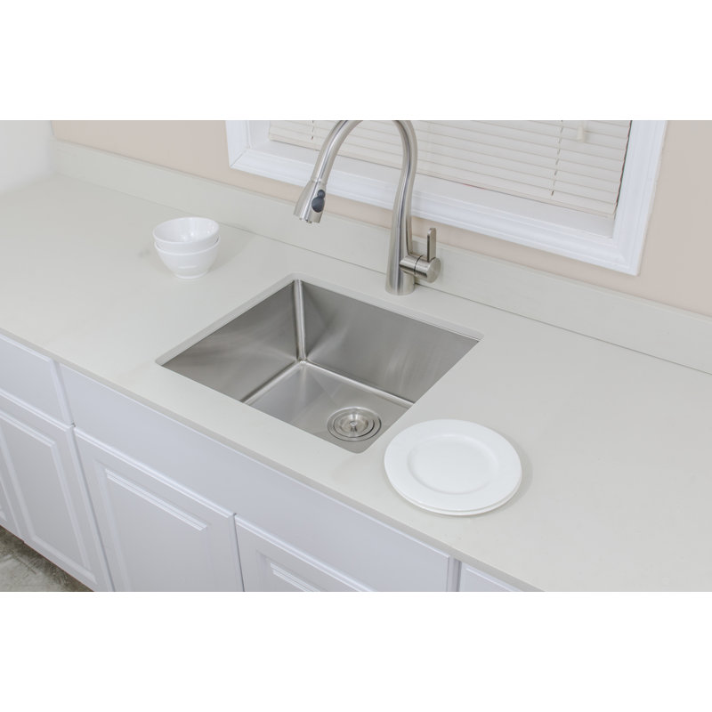 21-Inch Stainless Steel Single Bowl Undermount Kitchen Sink