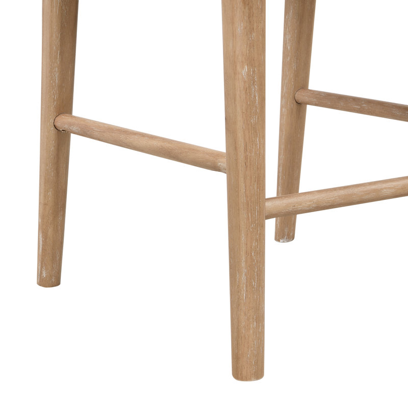 Tabouret de bar Cayli, Beige Cushion/Natural Frame, 6