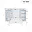 Lit escamotable simple avec tablettes de chevet et garde-robe
