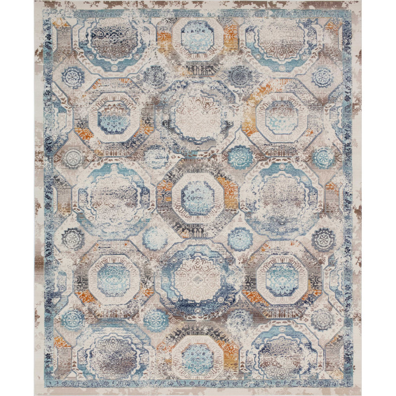 Morvant Geometric Indoor Rug, Rectangle 3' x 5'3"