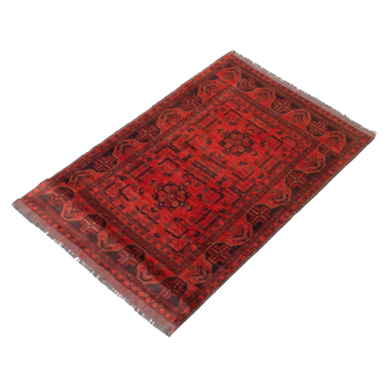 Tapis unique en laine noué à la main 3 pi 3 po x 4 pi 10 po nouvel âge Gurkirit