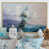 Toile avec cadre flottant brun