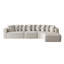 Ensemble de canapé modulaire en chenille de 131,1 pouces, canapé incurvé moderne en forme de nuage, comprenant 10 coussins, canapé d'angle en tissu de salon, canapé modulaire en L (méridienne droite)-922872121