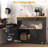 Rolling Kitchen Island With Storage Cabinet, 2 Drawers, Wood Top, Lockable Wheels, And Towel Rack - Portable Mobile Kitchen Cart For Versatile Use-1052439641