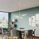 Cortina 4 Light Metal Dimmable Chandelier