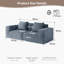 Canapé modulaire à 2 places Boneless-1568461090