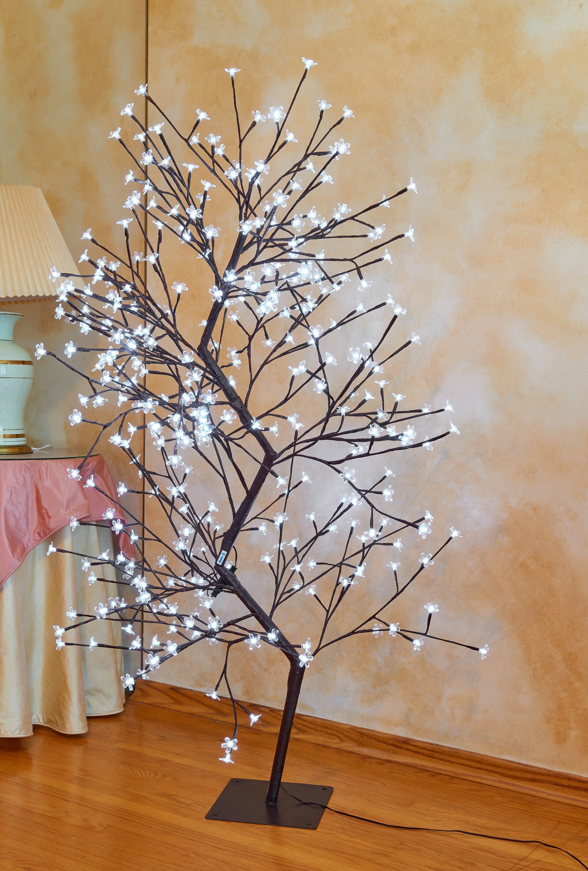 The Holiday Aisle® Cherry Blossom Tree Clear and RGB LED Lighted Tree ...