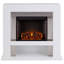 44'' W White Electric Fireplace