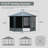 13 Ft. W x 13 Ft. D Metal Patio Gazebo