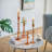 Modern Glass Candle Holder Set Of 4 - Tall Tapered Candlestick Holders For Dining Table Centerpiece, Christmas Party, And Home Decor-1471137027
