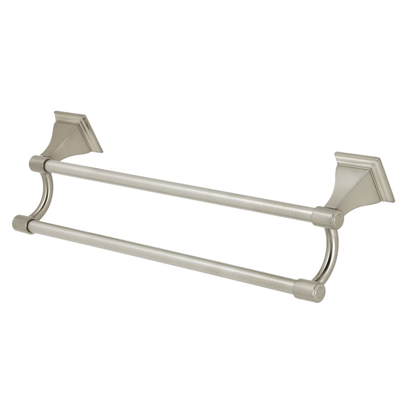 Kingston Brass Monarch Dual Towel Bar, Brushed Nickel