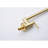 Brushed Gold Pot Filler Faucet For Wall Mount - Folding Option, 360 Spin, Robust Brass Material, Corrosion Finish, Double Handles Accurate Water Control Mounted Look, Rotatable, Brass, Coating,-865733029