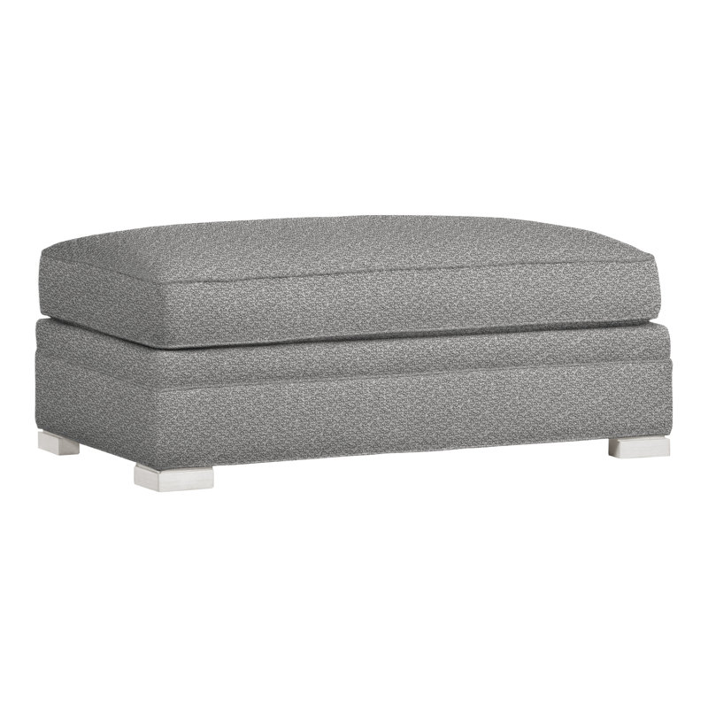 Nicholas Upholstered Ottoman, Casa Blanca, Perigold On The Lamb Newsprint