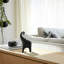 Figurine décorative d'éléphant en céramique avec style glamour pour la décoration intérieure - objet de sculpture animalière moderne pour le bureau ou décorations pour le salon - noir-230324744-230324745
