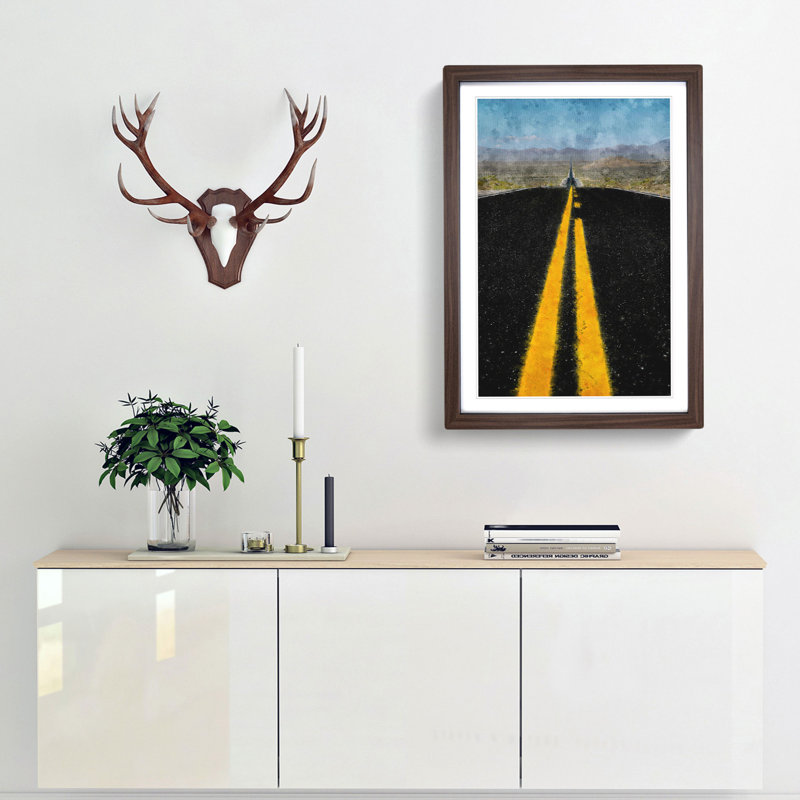 Horizon of Nevada - Framed Print, Walnut Framed, 87cm H x 62cm W x 2cm D