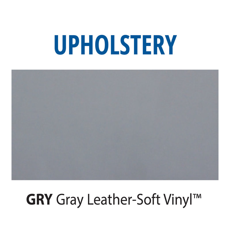 Faux Leather 50.1'' Reception Loveseat, Gray