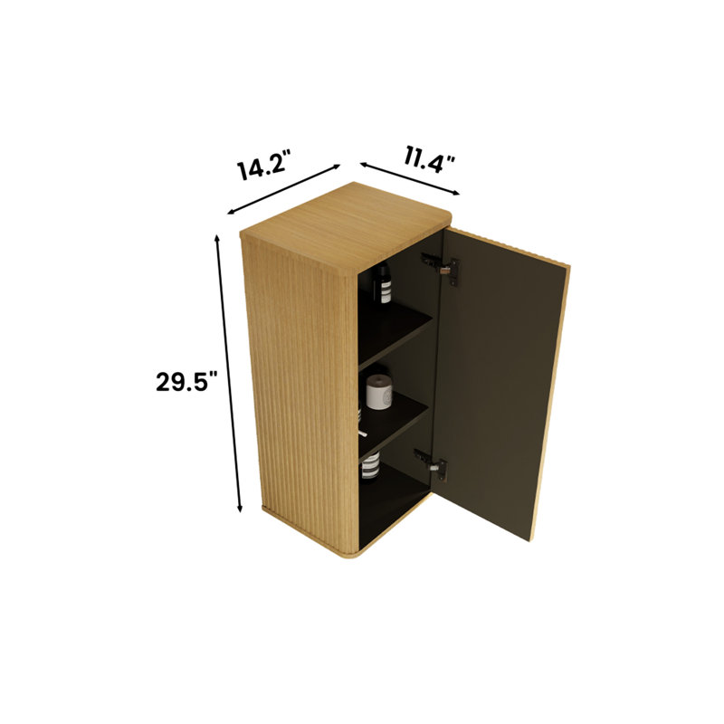 CC0414S306 Armoire d'appoint flottante en chêne naturel