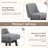 360°Bar Counter Stool with Solid Wood Frame-1518175754