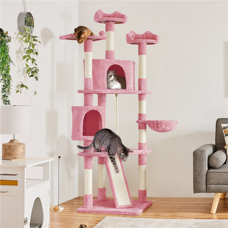 Siebert 79'' H Cat Tree, Pink