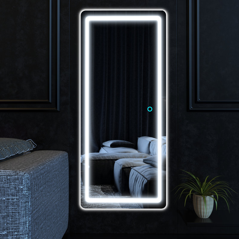Miroir Daivian, H 40 po x l 16 po, Blanc