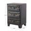 Armoire rétro en similicuir brun foncé Iinden