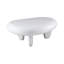 Table basse moderne moderne ultrabrillante, centre de table ovale de salon contemporain-302869539-309382540
