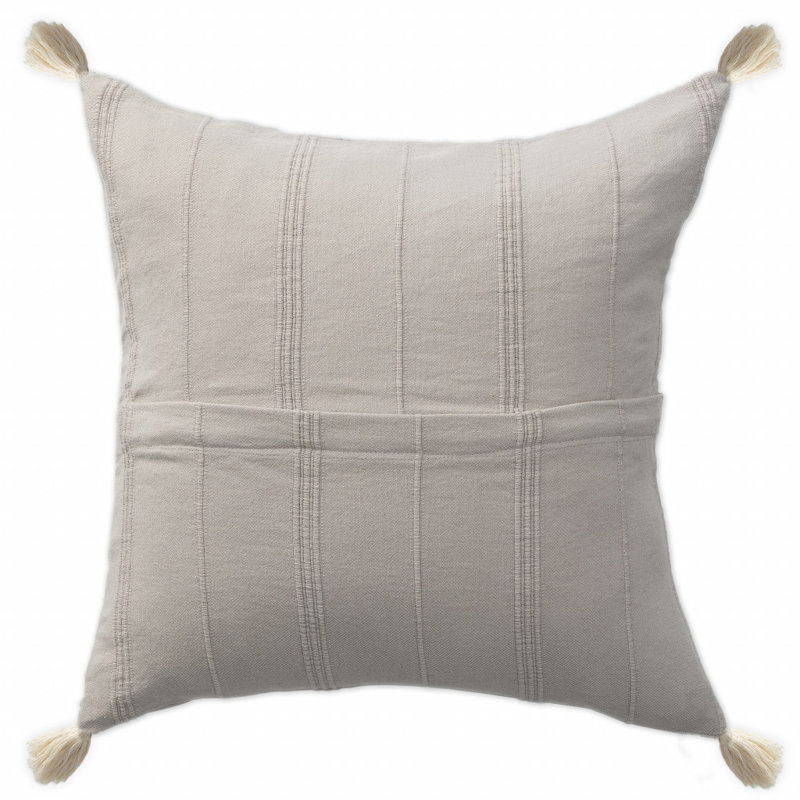  Coussin décoratif à pampilles, Beige