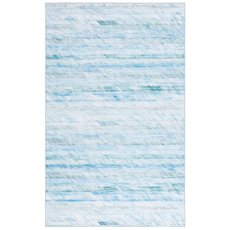 Tapis gris / turquoise Athiran 919, Rectangulaire 3 pi x 5 pi
