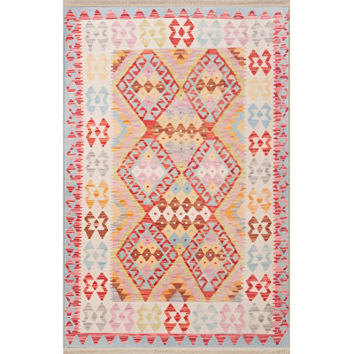 Multi Color Traditional Motif Ethnic Flower Pattern Creative Vintage Decorative Machine Washable Area Rug