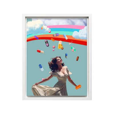 Woman under Rainbow
