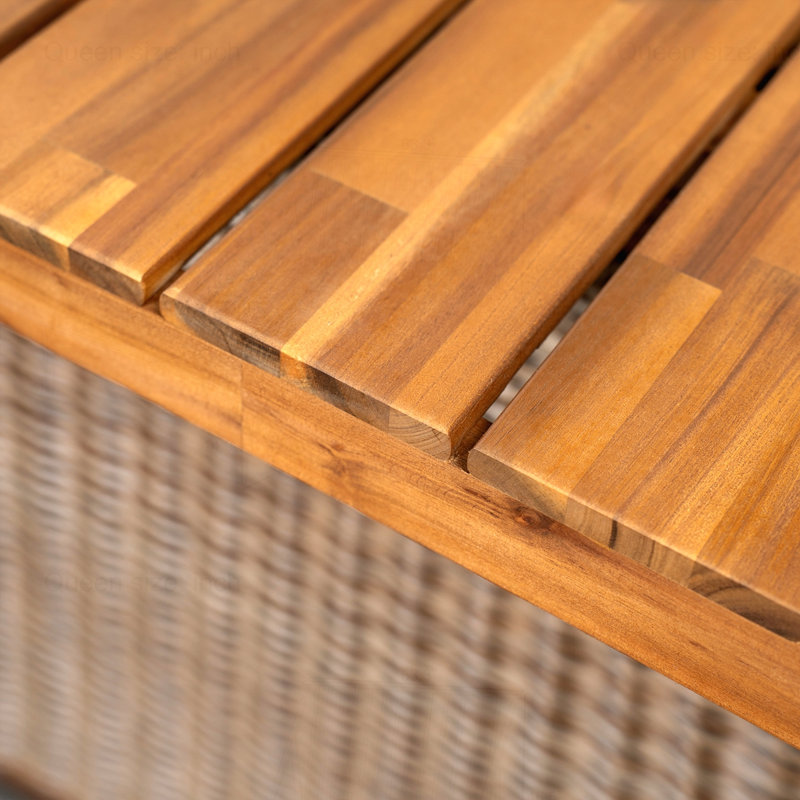 Outdoor Acacia Wood Dining Table, Brown
