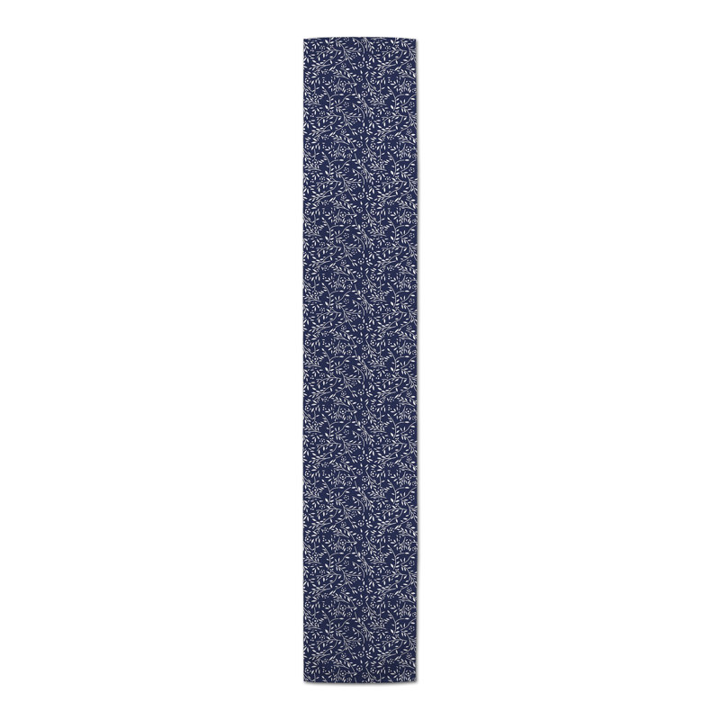 Chemin de table Danazia, P 16 po x L 90 po, Bleu marine