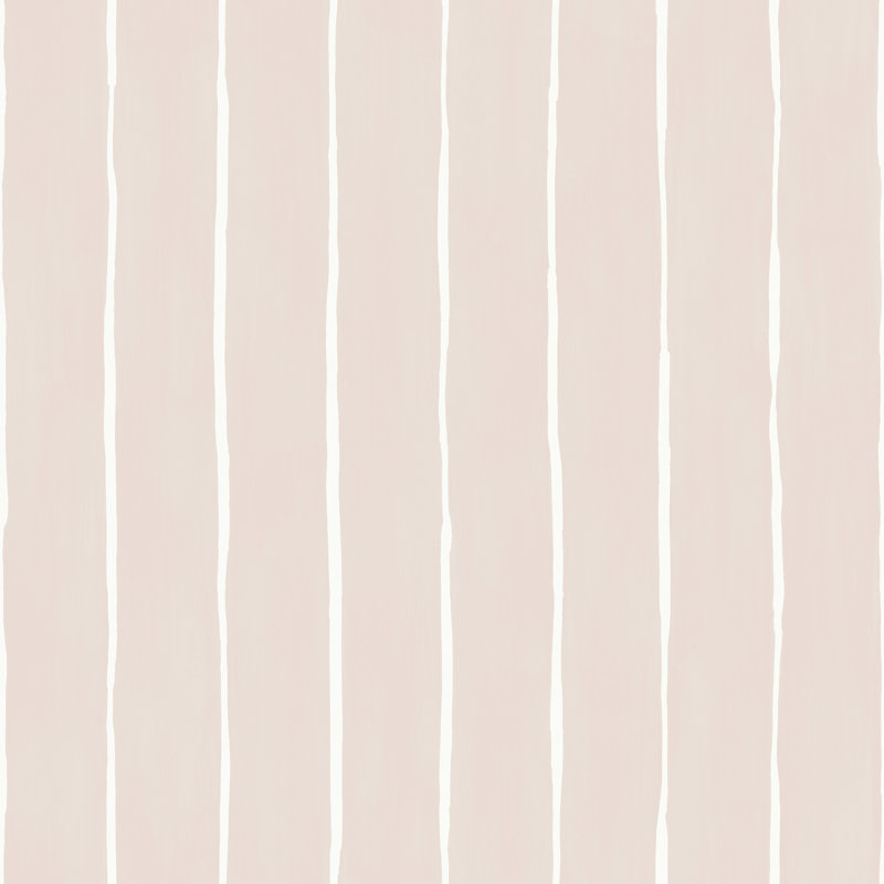 Marquee Striped Wallpaper Roll, Soft Pink
