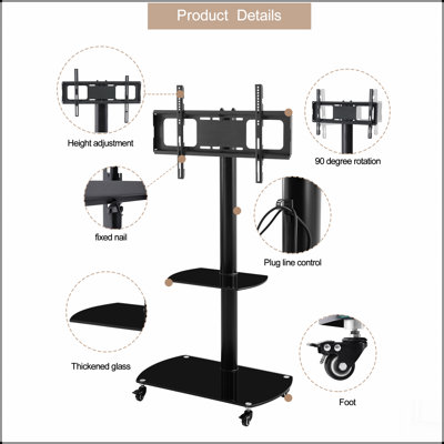 Metal; Glass TV Stand