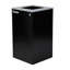 Ensemble de poubelles 29 gallons à couvercle ouvert en acier / compost recyclé avec poubelle carrée / mixte / circulaire