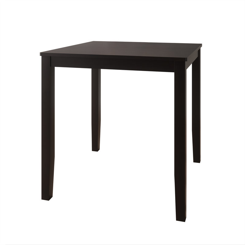 35.5" Square Counter Height Dining Table, Black