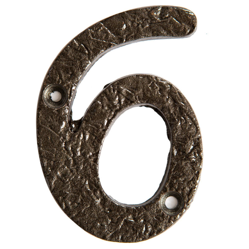7.6cm H Iron House Number