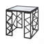 Occasional 3Pc Tables Set Table basse en verre trempé et tables de bout