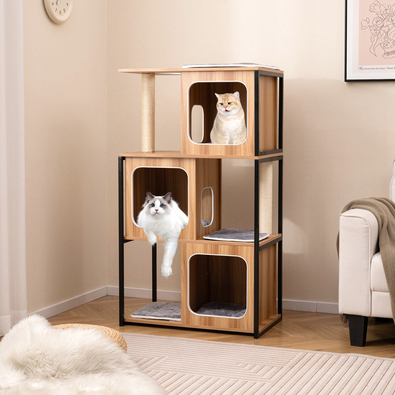 Arbre à chat moderne pour chatons d'intérieur
