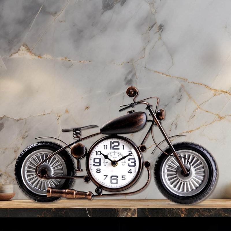 Motorcycle Desktop Clock