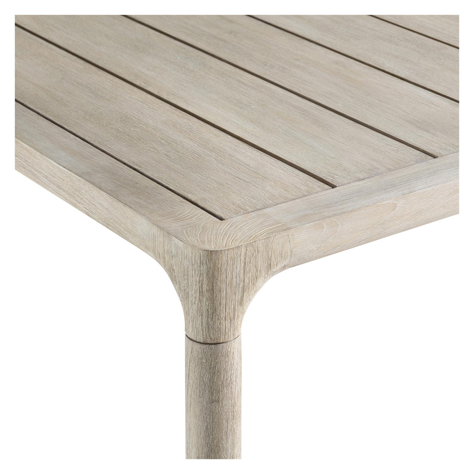 Siesta 89" Teak Outdoor Dining Table, 42.5" W x 88.5" L x 30" H